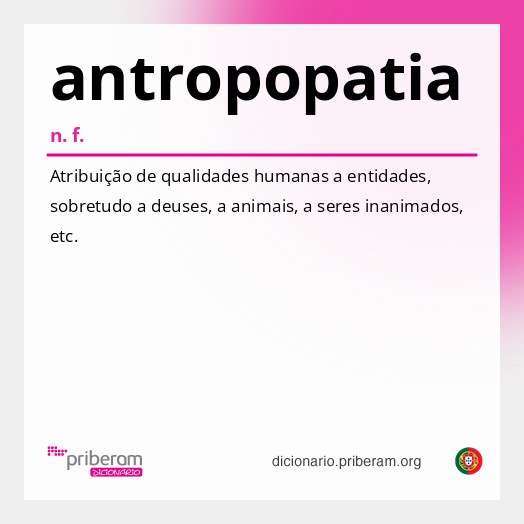 Significado de antropopatia
