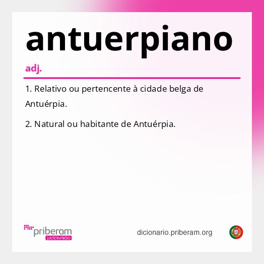 Significado de antuerpiano