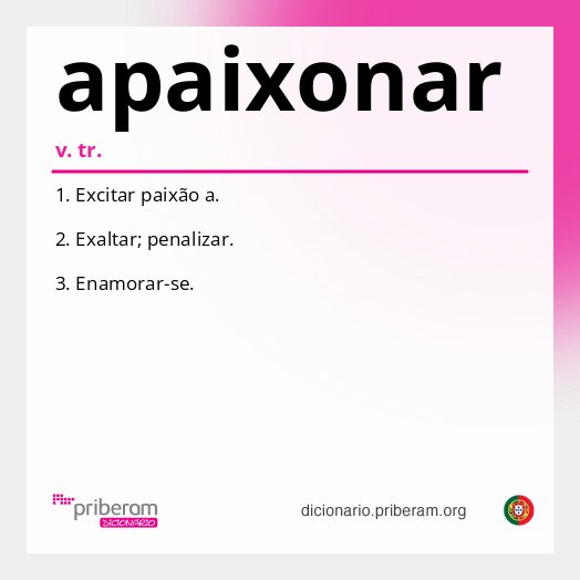 Significado de apaixonar