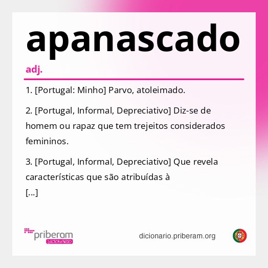 Significado de apanascado