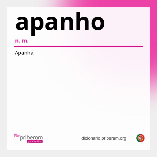 Significado de apanho