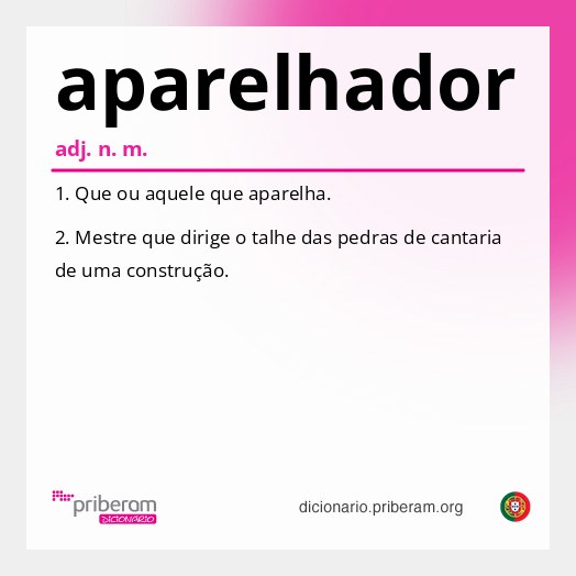 Significado de aparelhador
