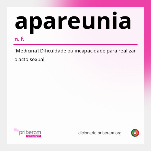Significado de apareunia