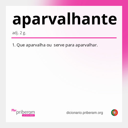 Significado de aparvalhante