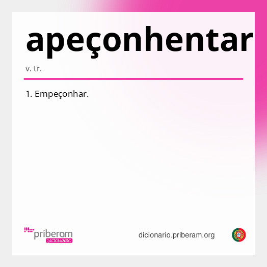Significado de apeçonhentar