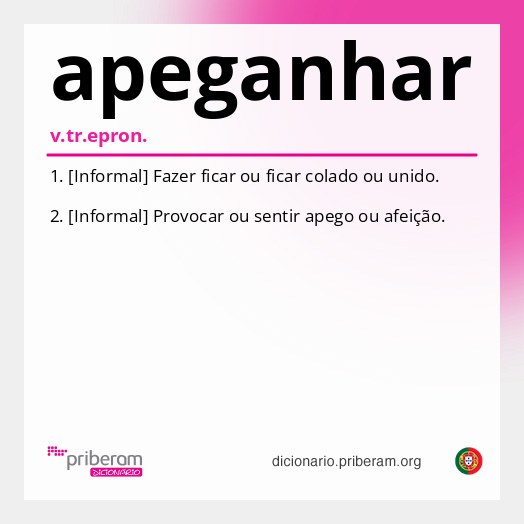Significado de apeganhar