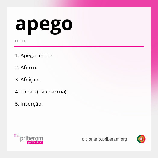 Significado de apego