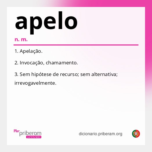 Significado de apelo