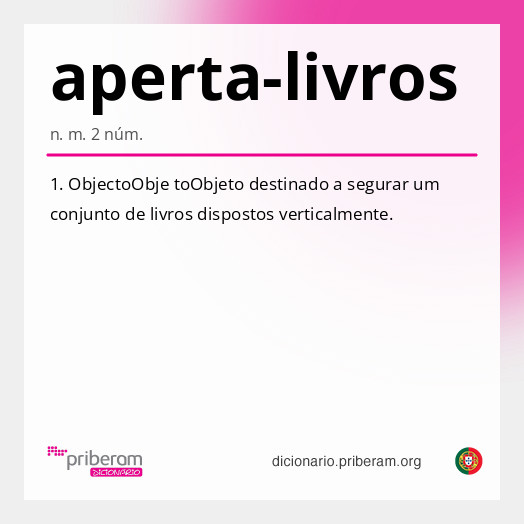 Significado de aperta-livros