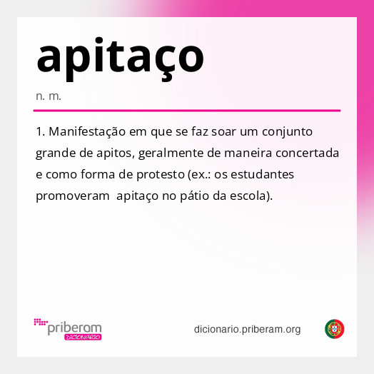 Significado de apitaço