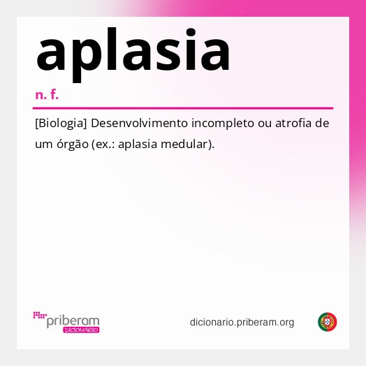 Significado de aplasia
