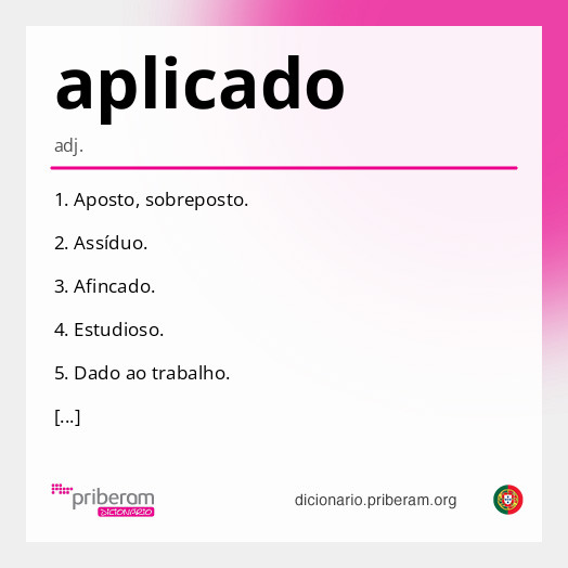 Significado de aplicado