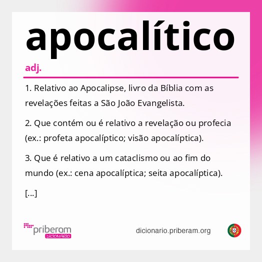 Significado de apocalítico