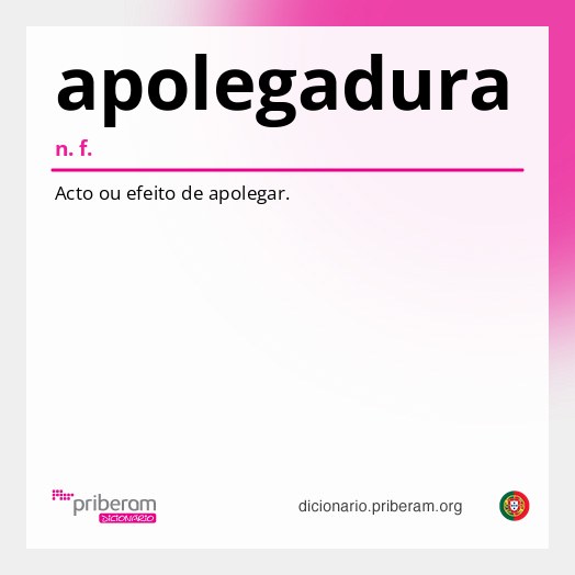 Significado de apolegadura