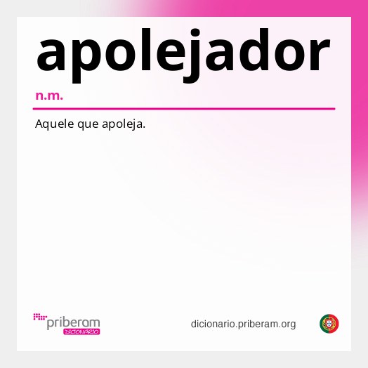 Significado de apolejador