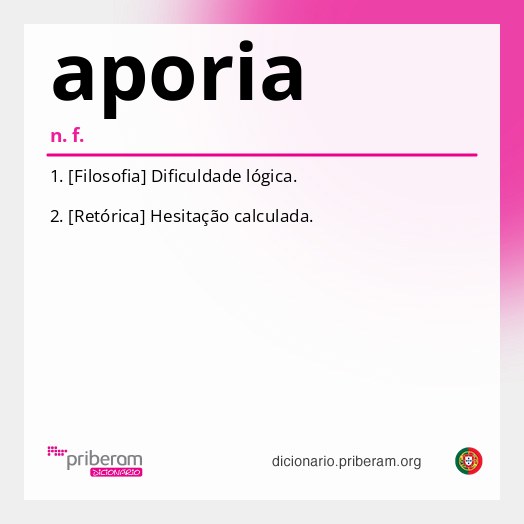 Significado de aporia