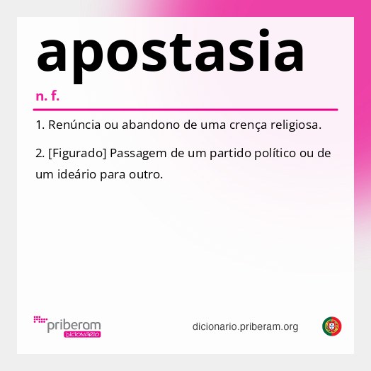Significado de apostasia