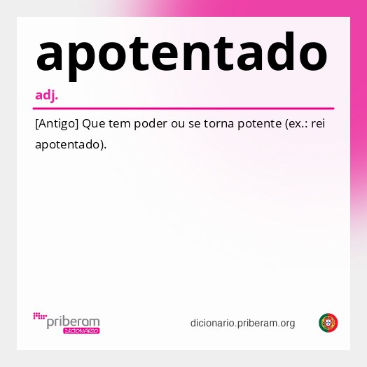 Significado de apotentado
