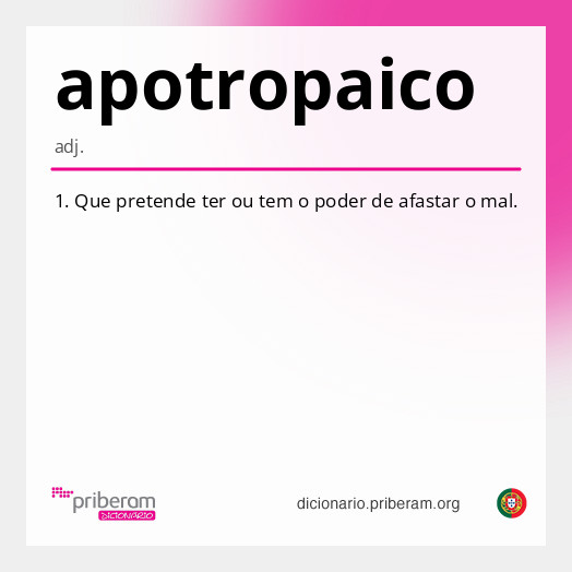 Significado de apotropaico