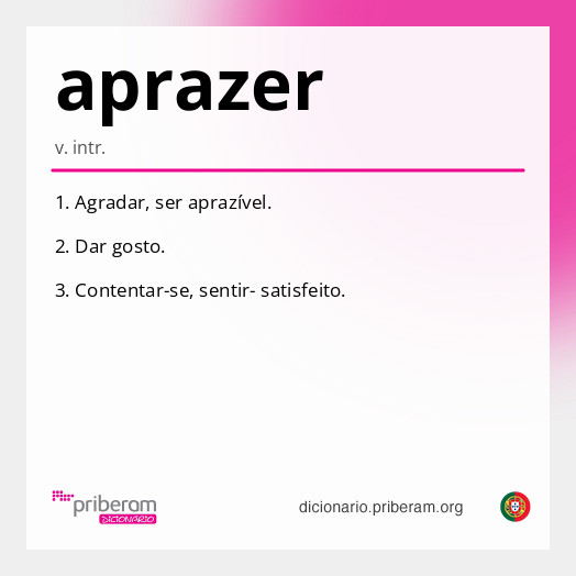 Significado de aprazer