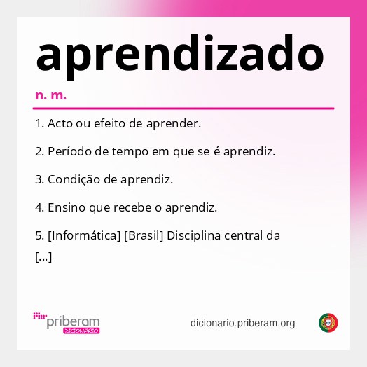 Significado de aprendizado