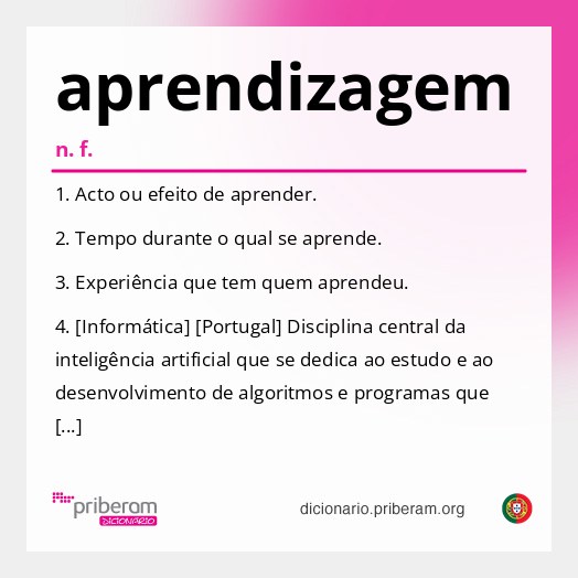 Significado de aprendizagem