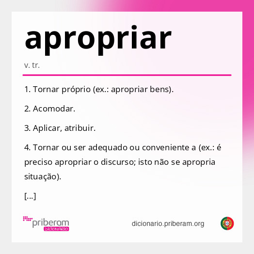 Significado de apropriar