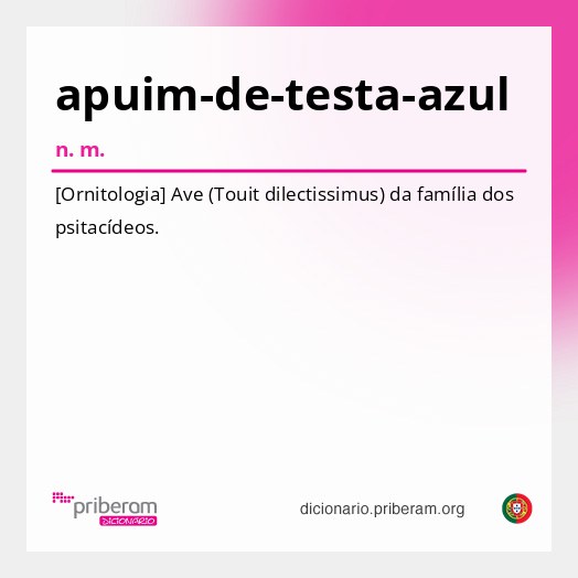 Significado de apuim-de-testa-azul