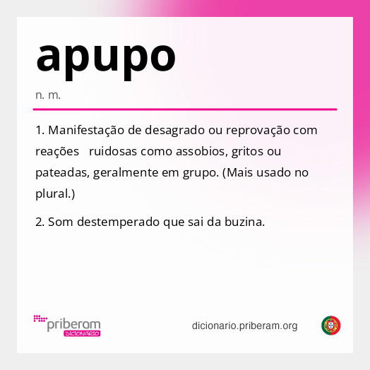 Significado de apupo