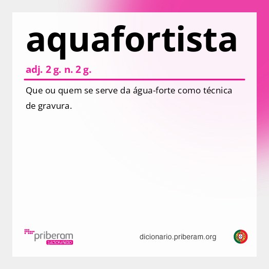 Significado de aquafortista
