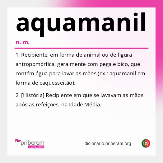 Significado de aquamanil