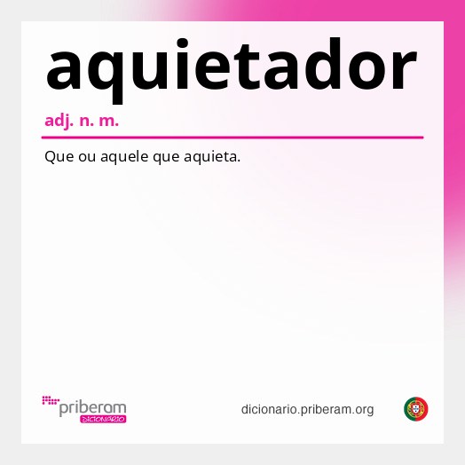 Significado de aquietador