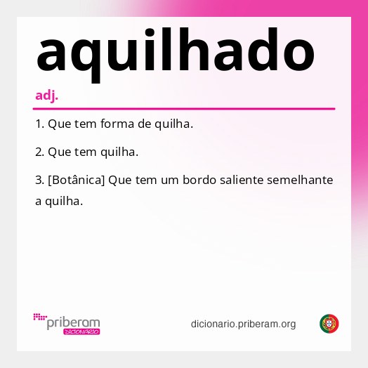 Significado de aquilhado