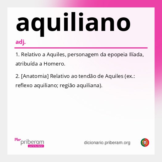 Significado de aquiliano