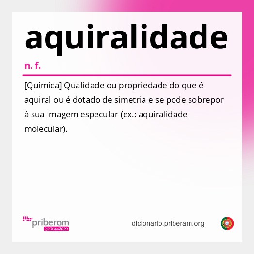 Significado de aquiralidade