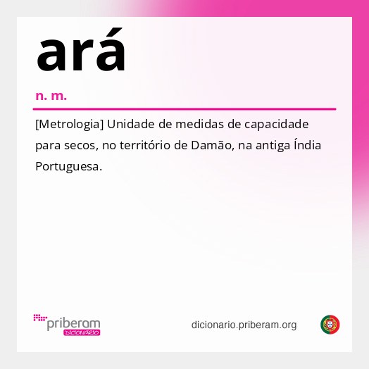 Significado de ará