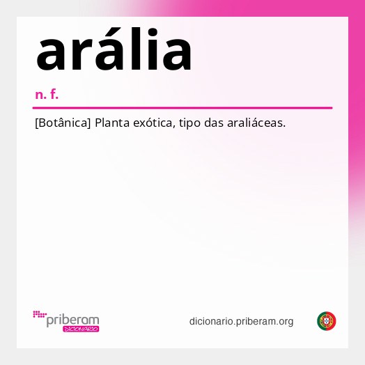 Significado de arália