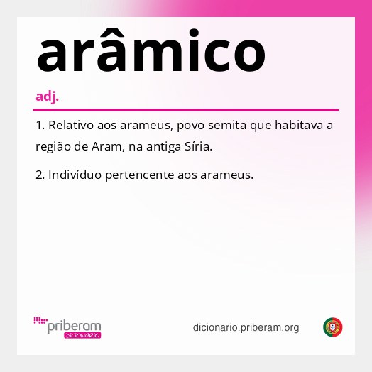 Significado de arâmico