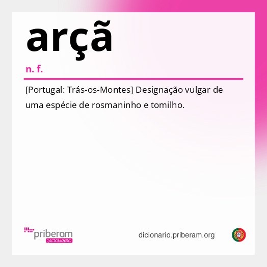 Significado de arçã
