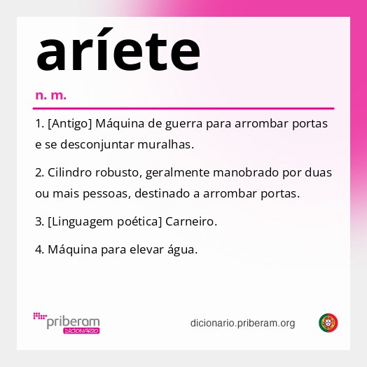 Significado de aríete