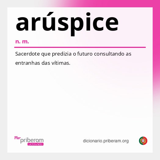 Significado de arúspice