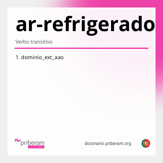 Significado de ar-refrigerado