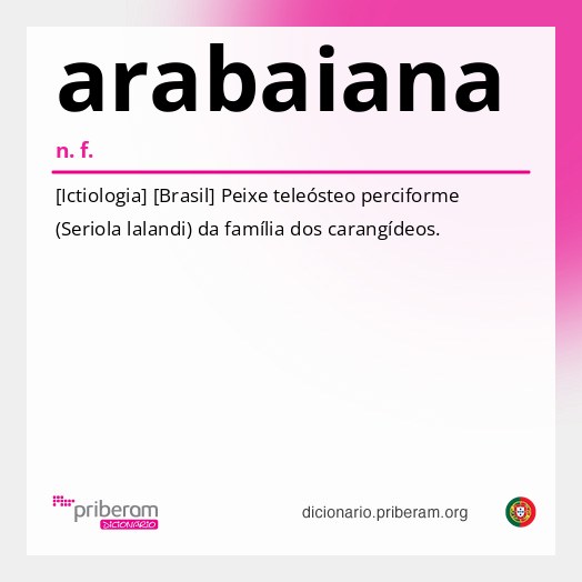 Significado de arabaiana