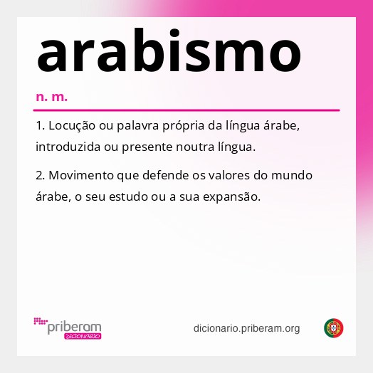 Significado de arabismo