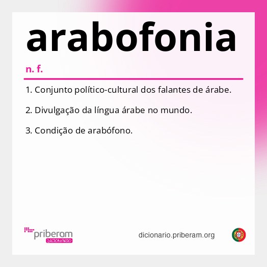 Significado de arabofonia