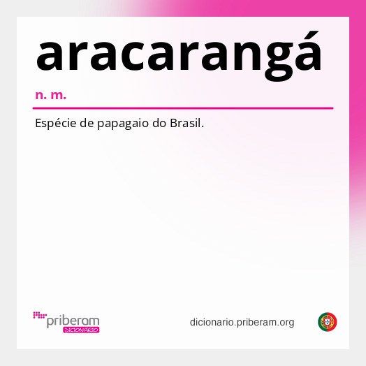 Significado de aracarangá