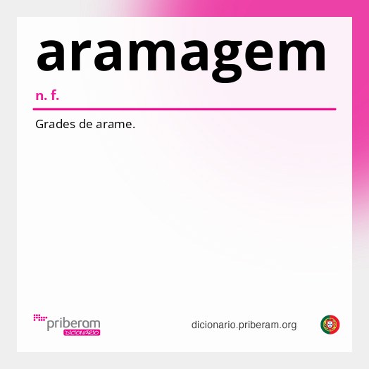 Significado de aramagem