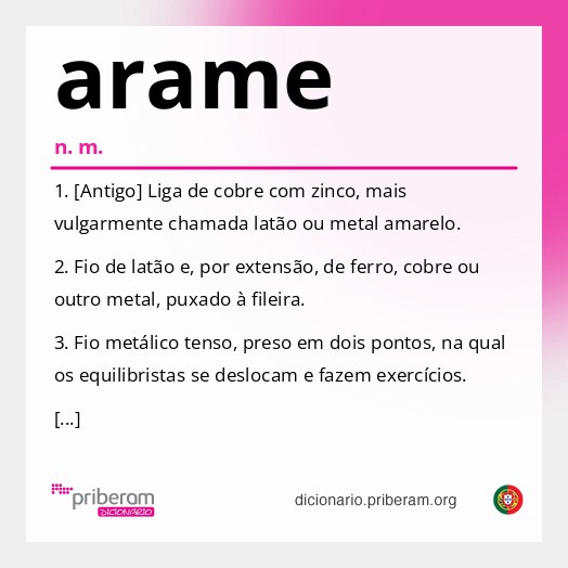 Significado de arame