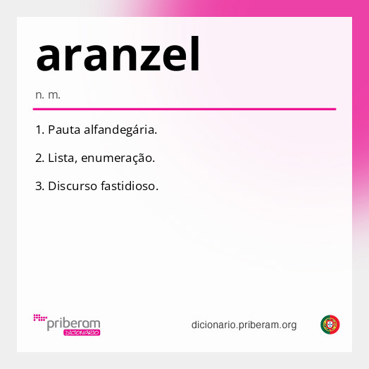 Significado de aranzel