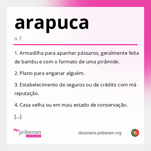 Significado de arapuca